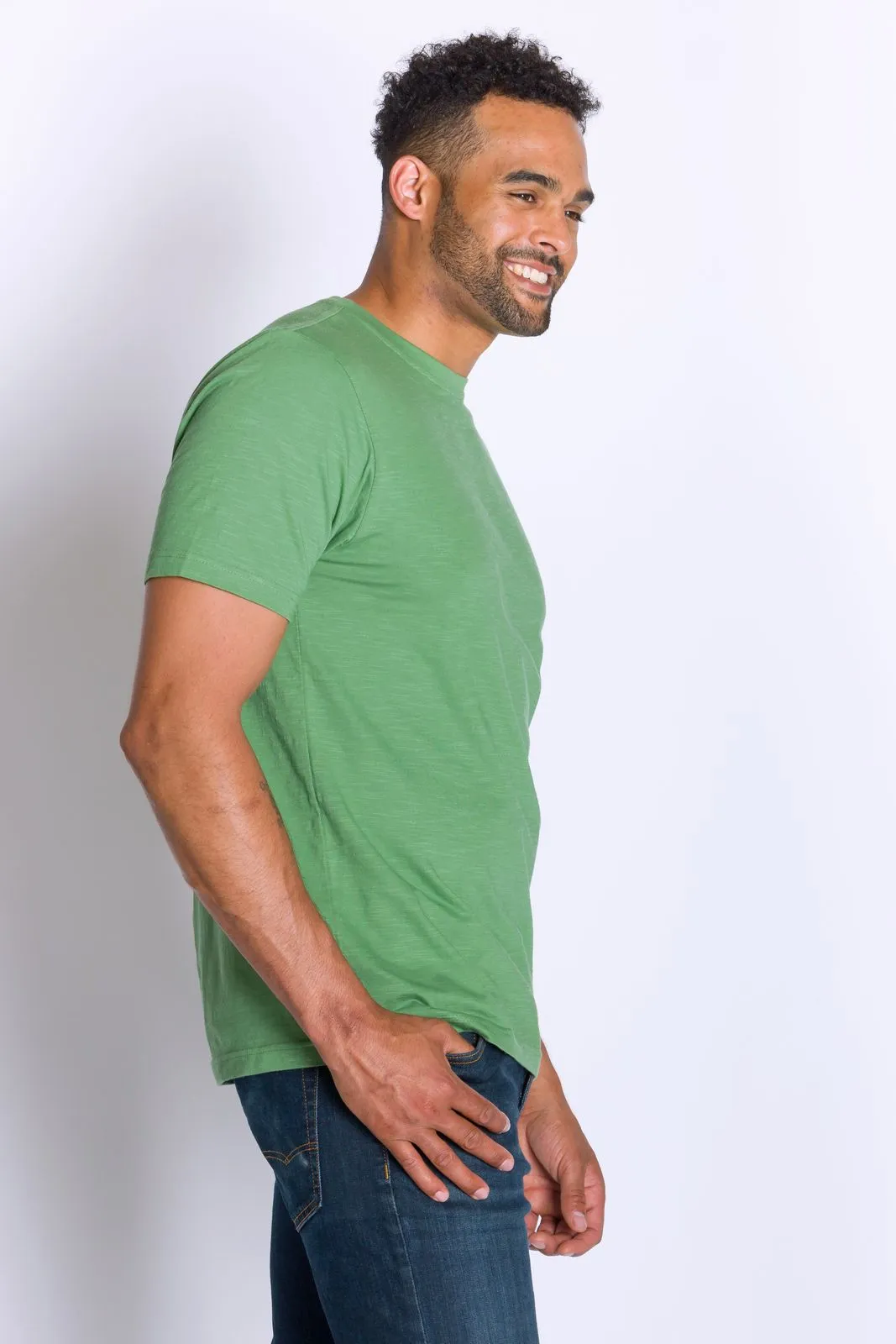 Nishant | Men's Cotton Slub Short Sleeve Top