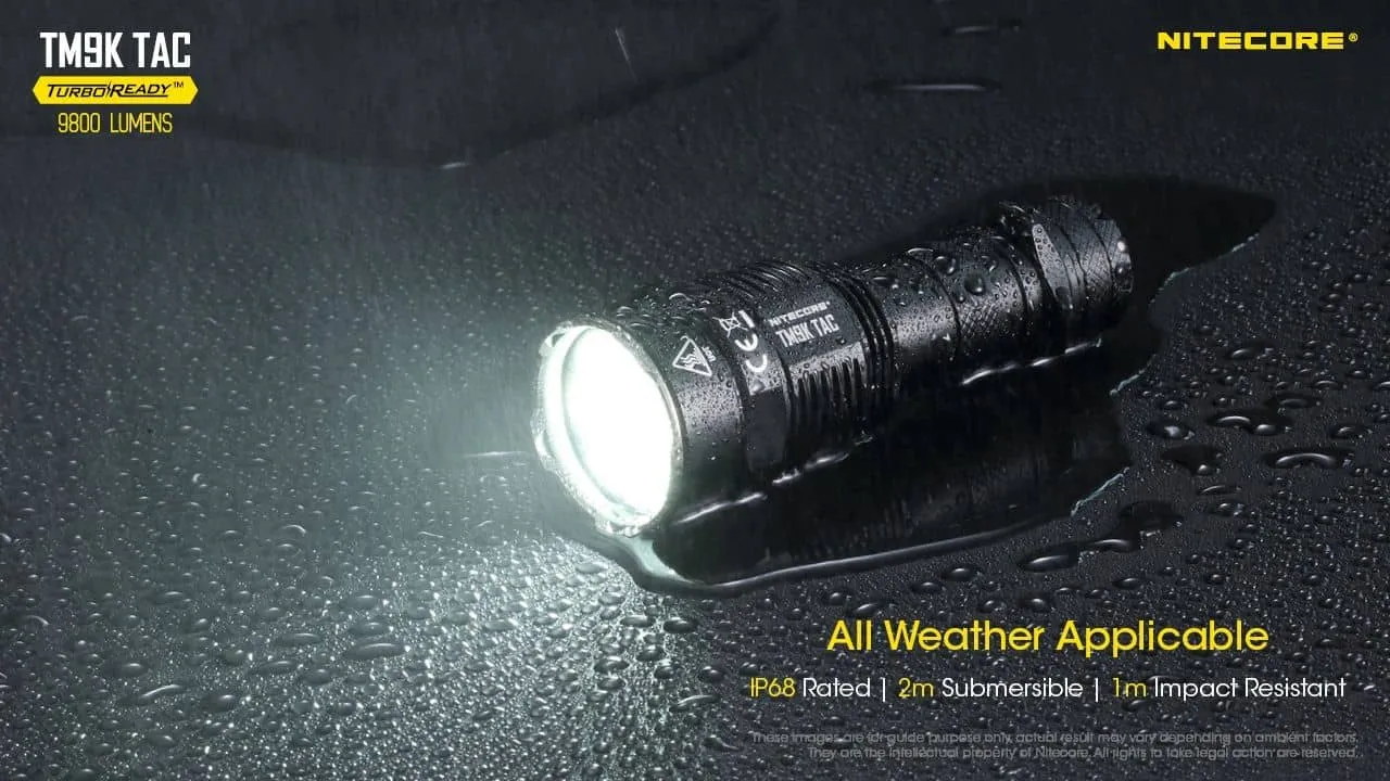 Nitecore TM9K TAC powerful 9800 lumen 280m USB-C rechargeable tactical floodlight