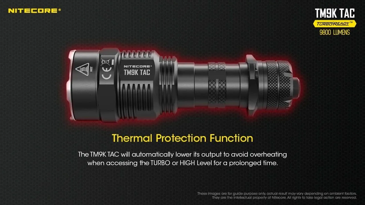 Nitecore TM9K TAC powerful 9800 lumen 280m USB-C rechargeable tactical floodlight