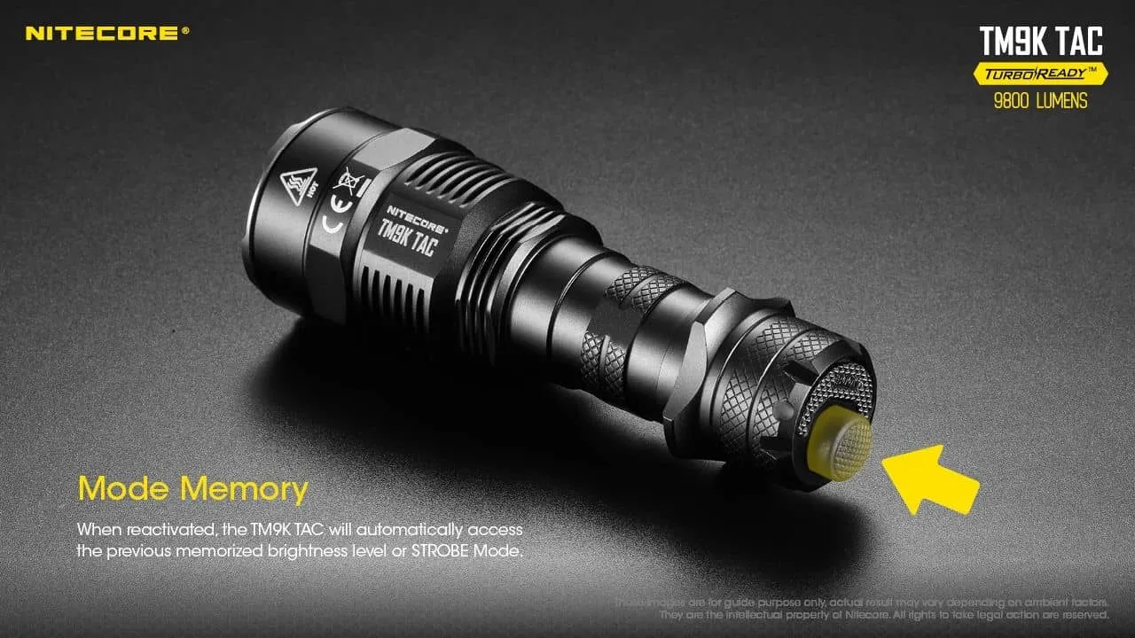 Nitecore TM9K TAC powerful 9800 lumen 280m USB-C rechargeable tactical floodlight