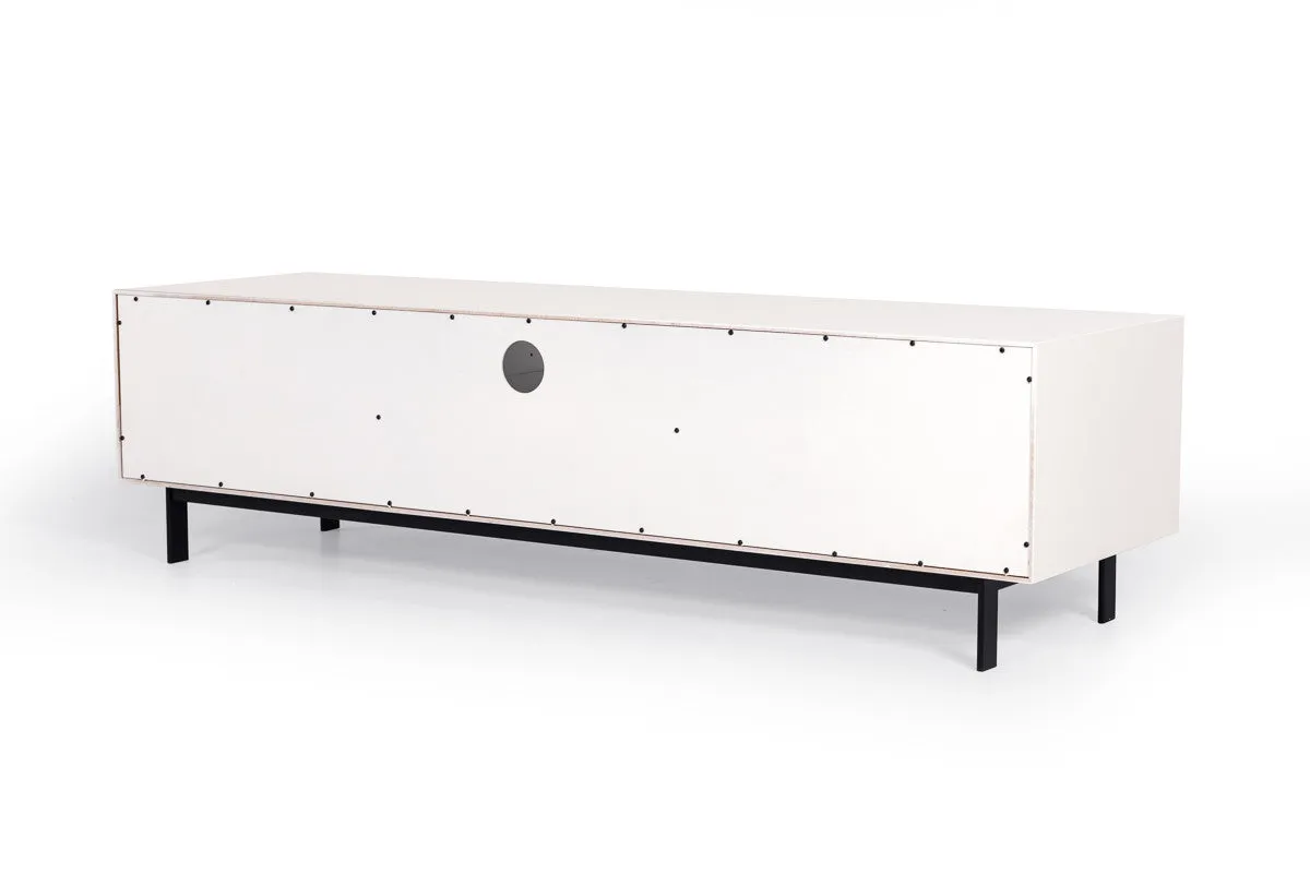 Nova Domus Valencia White TV Stand