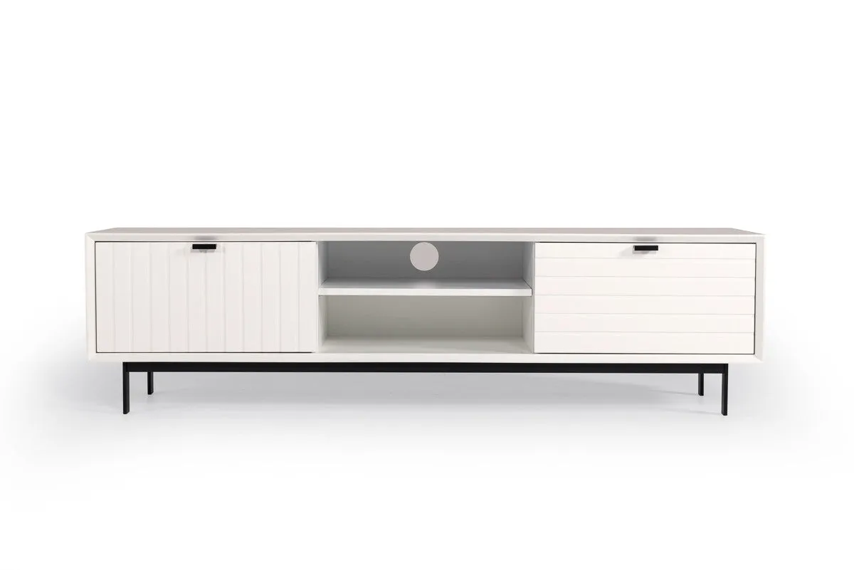 Nova Domus Valencia White TV Stand