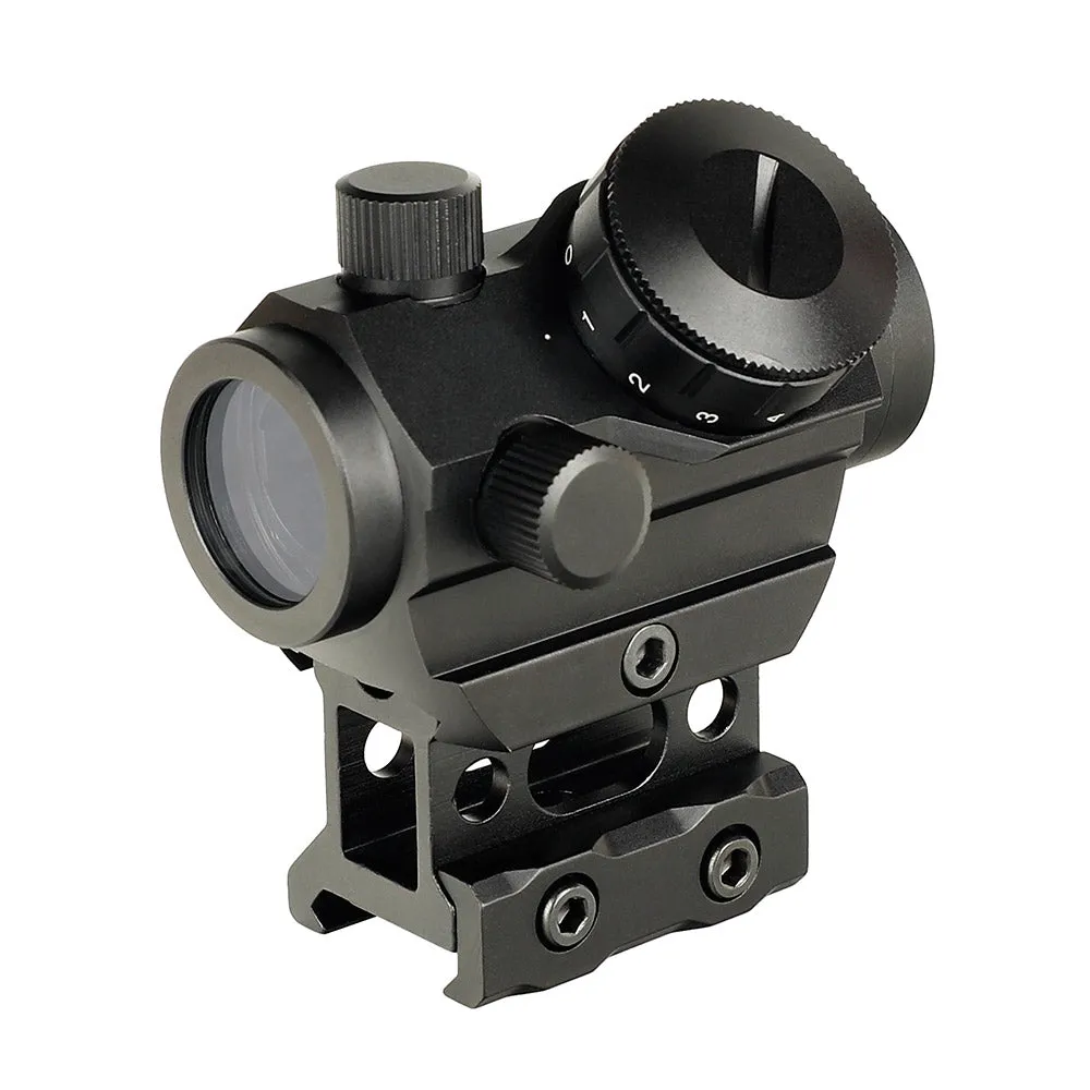 ohhunt 1X25 2 MOA Micro Red Dot Sight 11 Brightness Control With Co-Witness Riser Mount