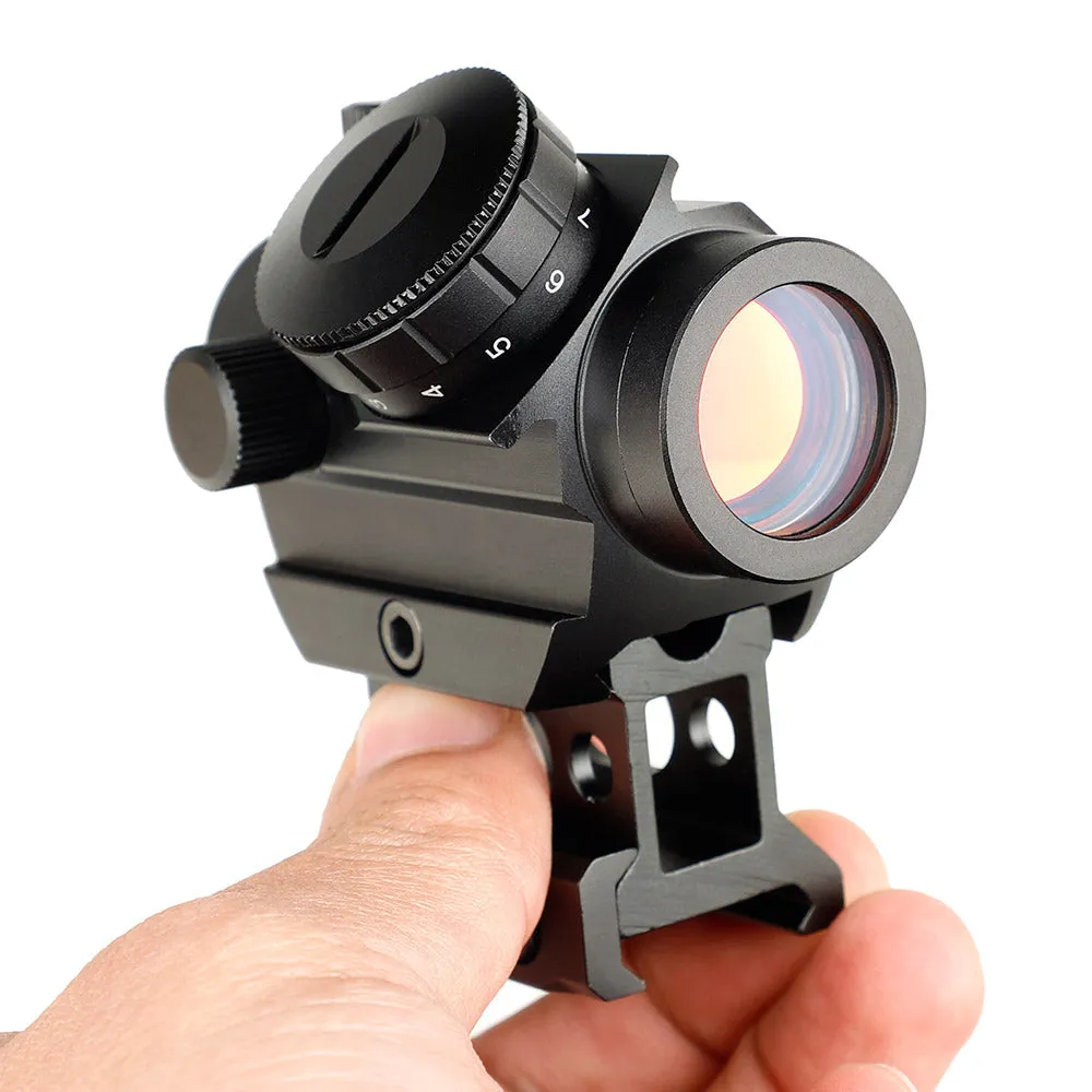ohhunt 1X25 2 MOA Micro Red Dot Sight 11 Brightness Control With Co-Witness Riser Mount