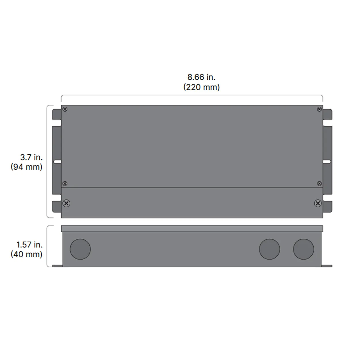 OMNIDRIVE X 96 Watts, 24VDC LED Driver, ELV, Triac and 0-10V Dimming, 120-277V