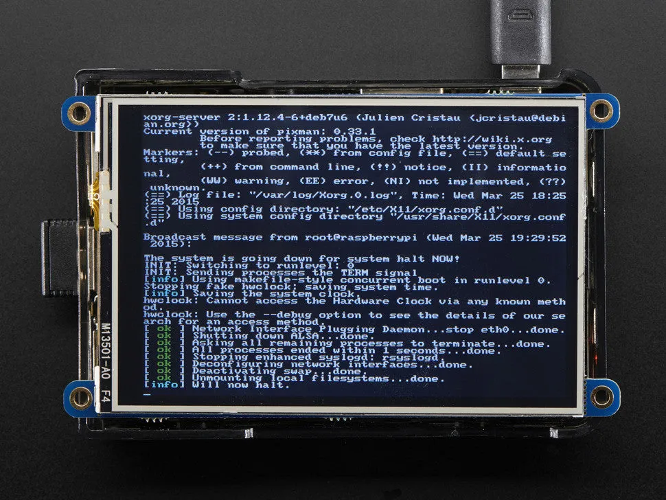 PiTFT Plus 480x320 3.5" TFT Touchscreen for Raspberry Pi