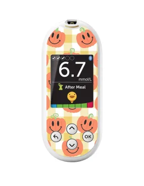 Pumpkin Smilies for OneTouch Verio Reflect Glucometer