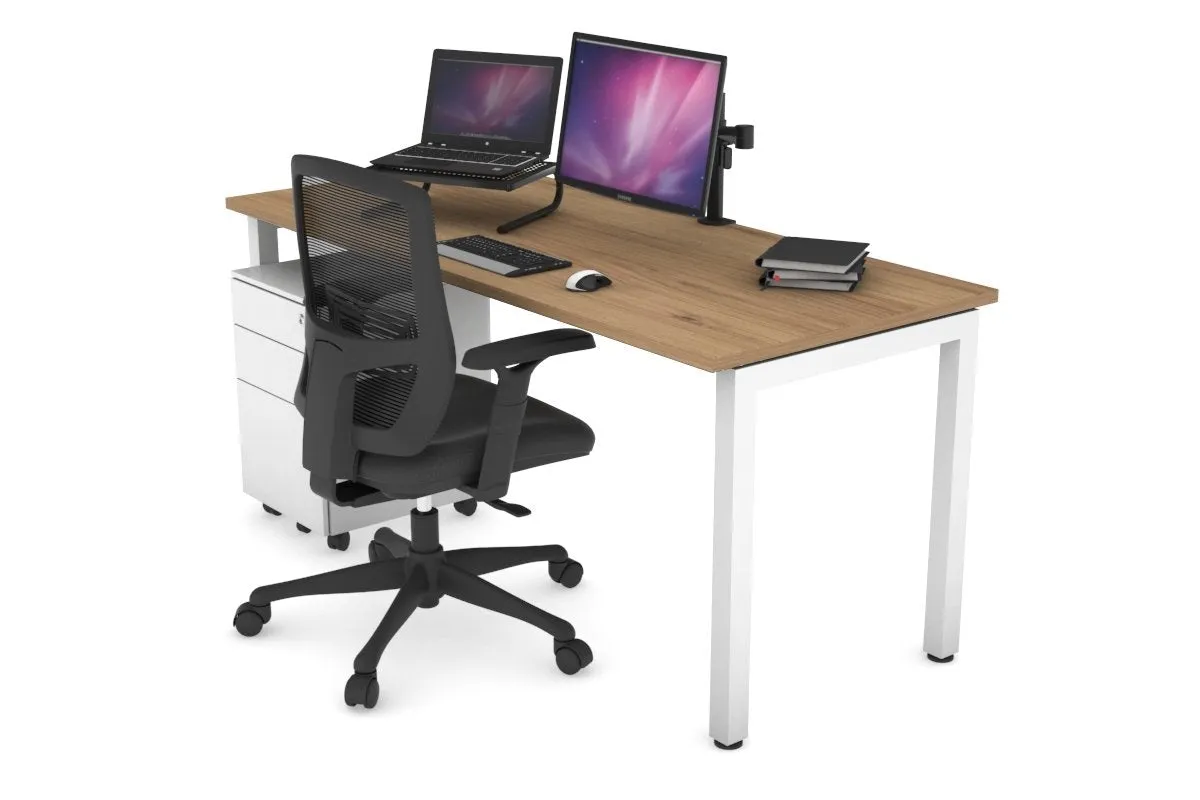 Quadro Square Legs Office Desk [1200L x 700W]