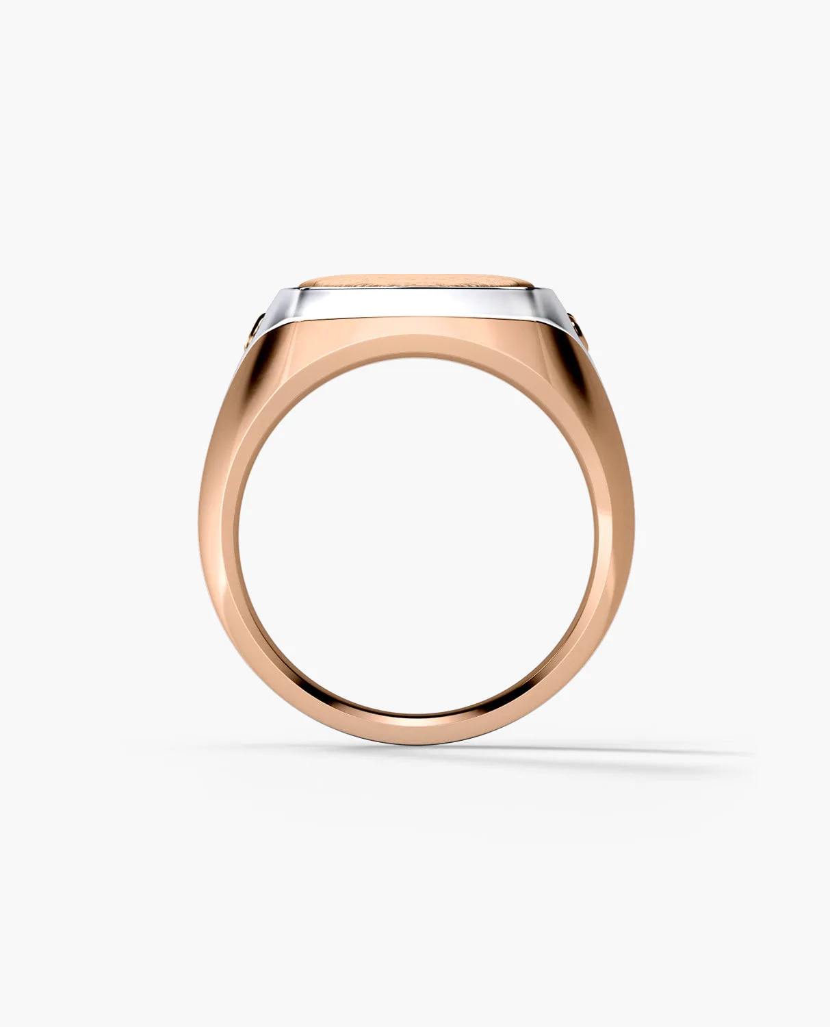 Ready to Ship - BETZ Two-Tone Gold Signet Ring - Version 1
