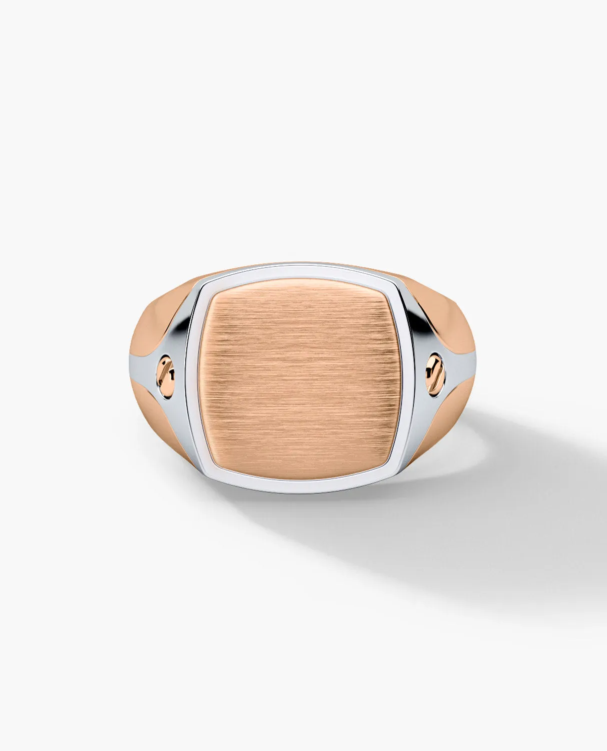 Ready to Ship - BETZ Two-Tone Gold Signet Ring - Version 1