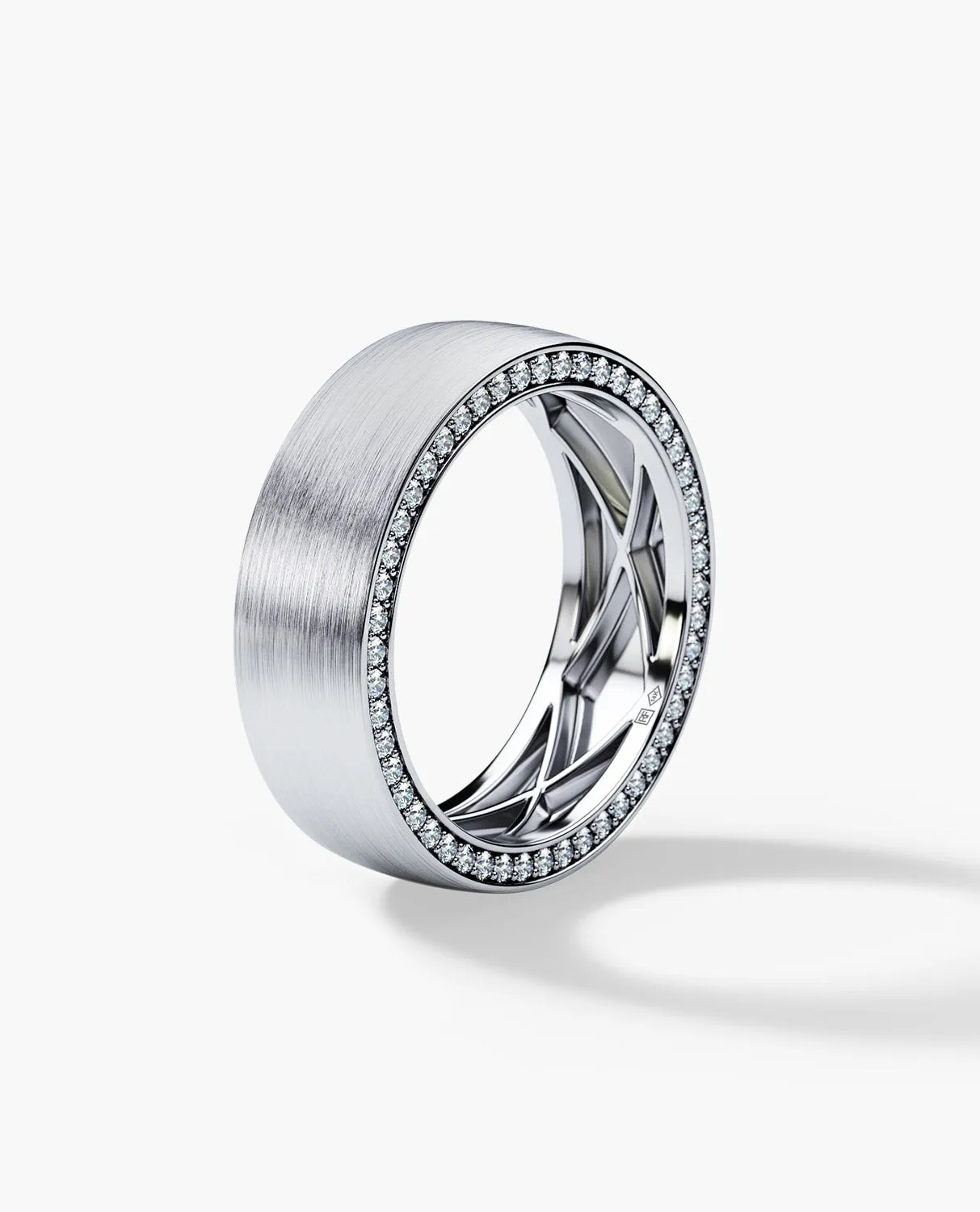 Ready to Ship - JERRITT Comfort Fit Gold Ring with 0.70ct Diamonds