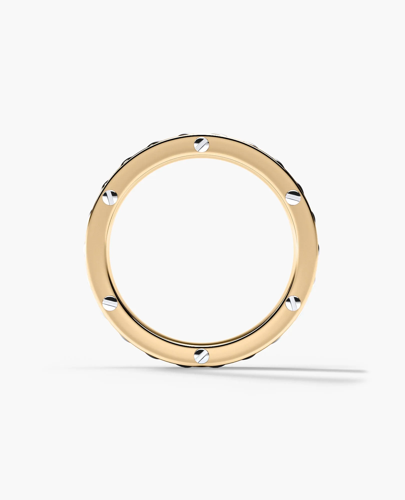 Ready to Ship - KENSINGTON Two Tone Gold Cuban Link Ring