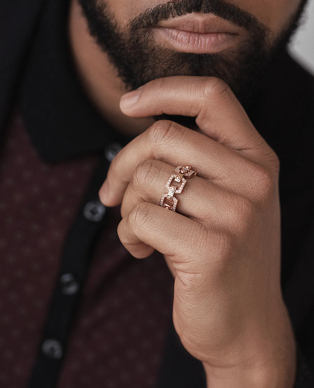 Ready to Ship - NORTHSTAR Gold Ring with 0.50ct Diamonds