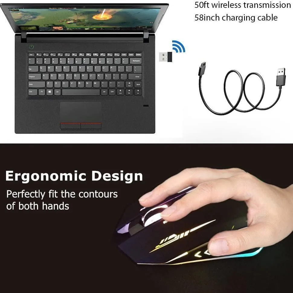 Rechargeable USB Wireless Gaming Mouse