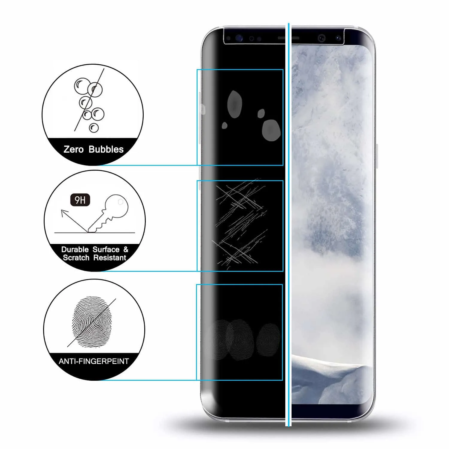 S9 Plus Screen Protector Privacy Glass | Samsung Galaxy S9 Plus Screen Protector