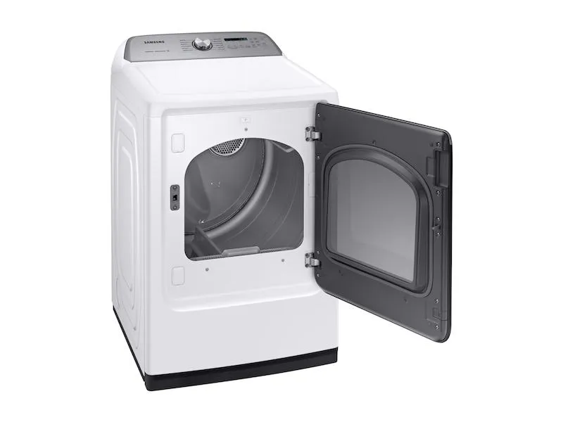 Samsung DVE54R7600W DV7600 7.4 cu. ft. Electric Dryer with Steam Sanitize  in White