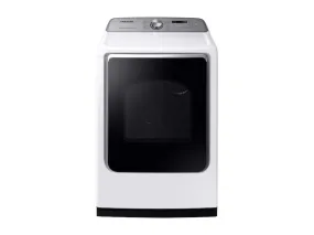 Samsung DVE54R7600W DV7600 7.4 cu. ft. Electric Dryer with Steam Sanitize  in White