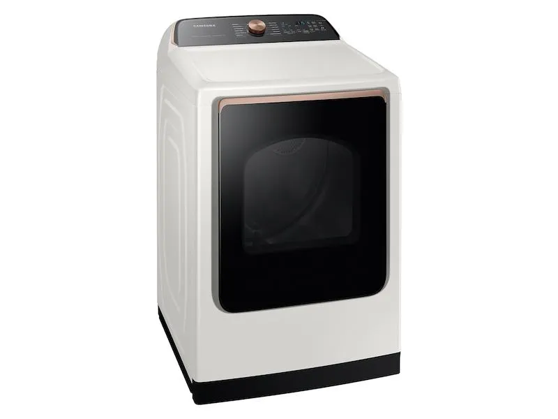 Samsung DVG55CG7500E 7.4 cu. ft. Smart Gas Dryer with Steam Sanitize  in Ivory