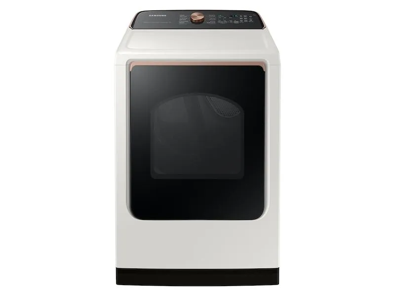 Samsung DVG55CG7500E 7.4 cu. ft. Smart Gas Dryer with Steam Sanitize  in Ivory