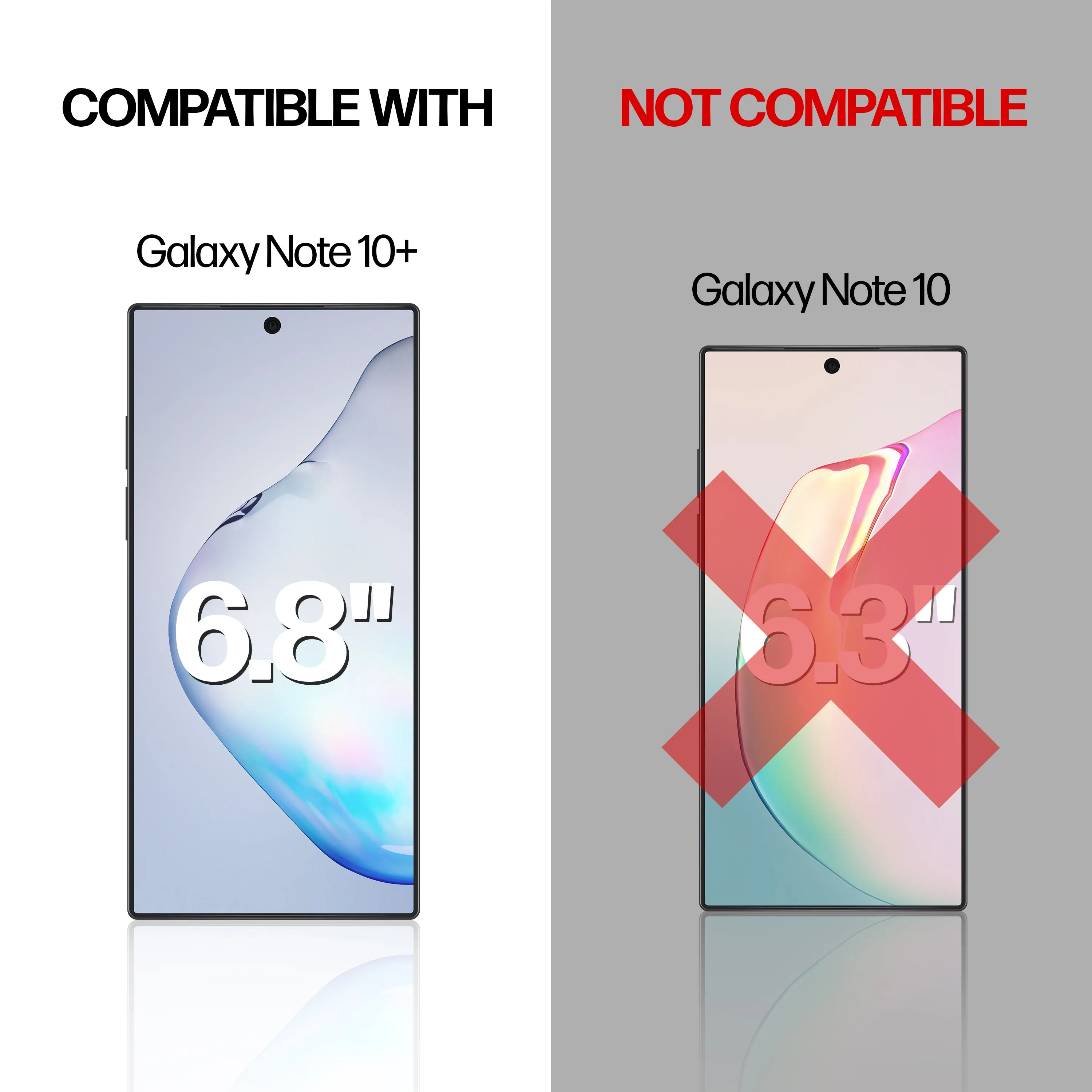 Samsung Galaxy Note 10 Plus Anti-Scratch Screen Protector Film [2-Pack]