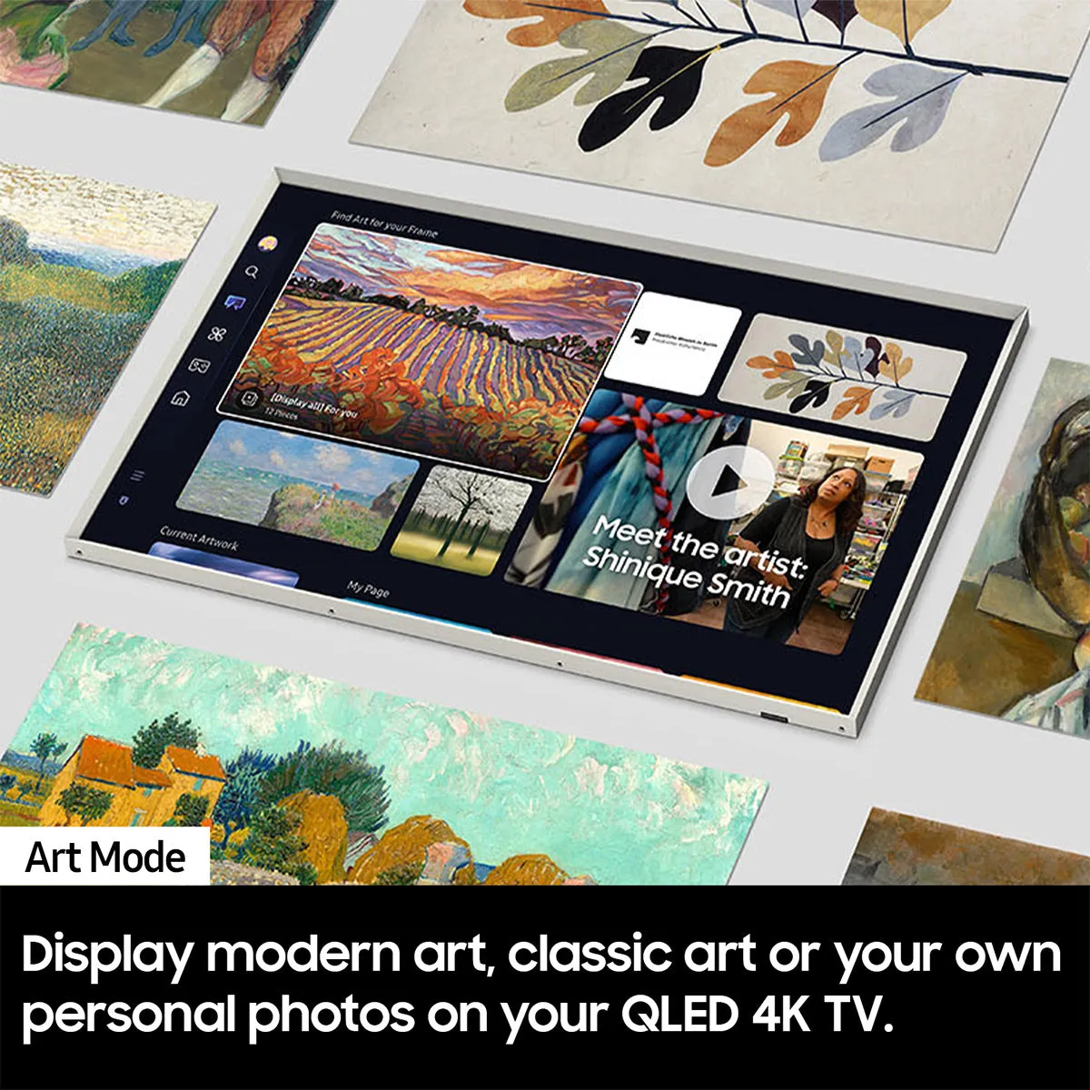 Samsung LS03D 65" 4K The Frame QLED HDR Smart TV with Slim-Fit Wall Mount & 8K HDMI Cable
