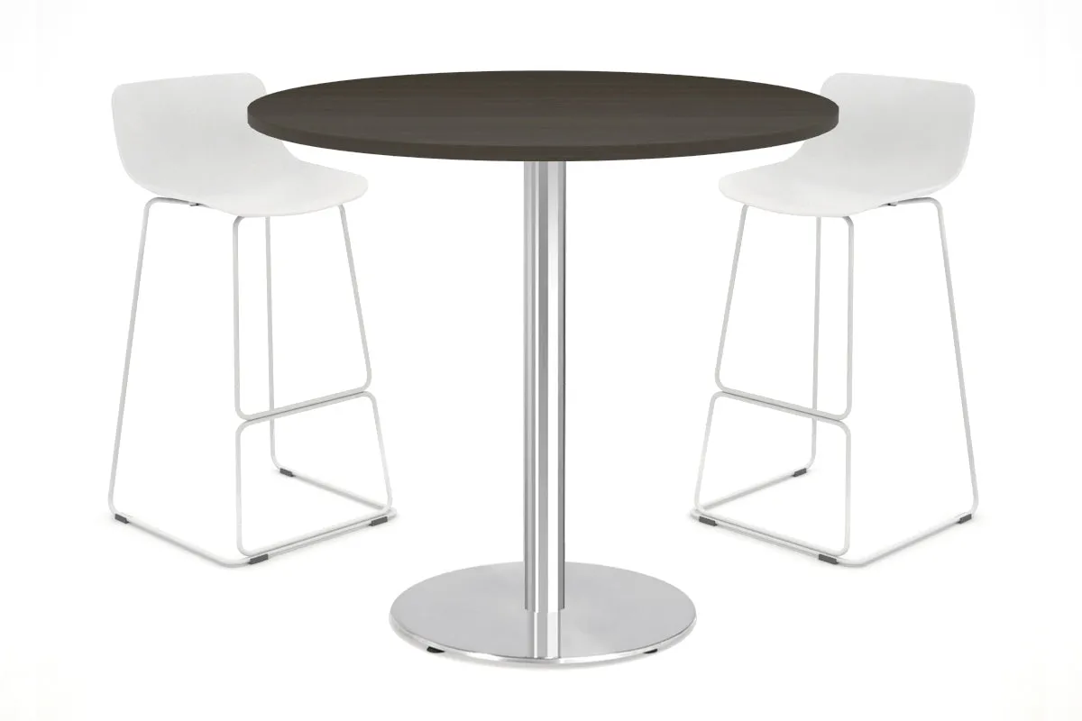 Sapphire Disc Base Tall Round Bar Counter Table [800 mm]