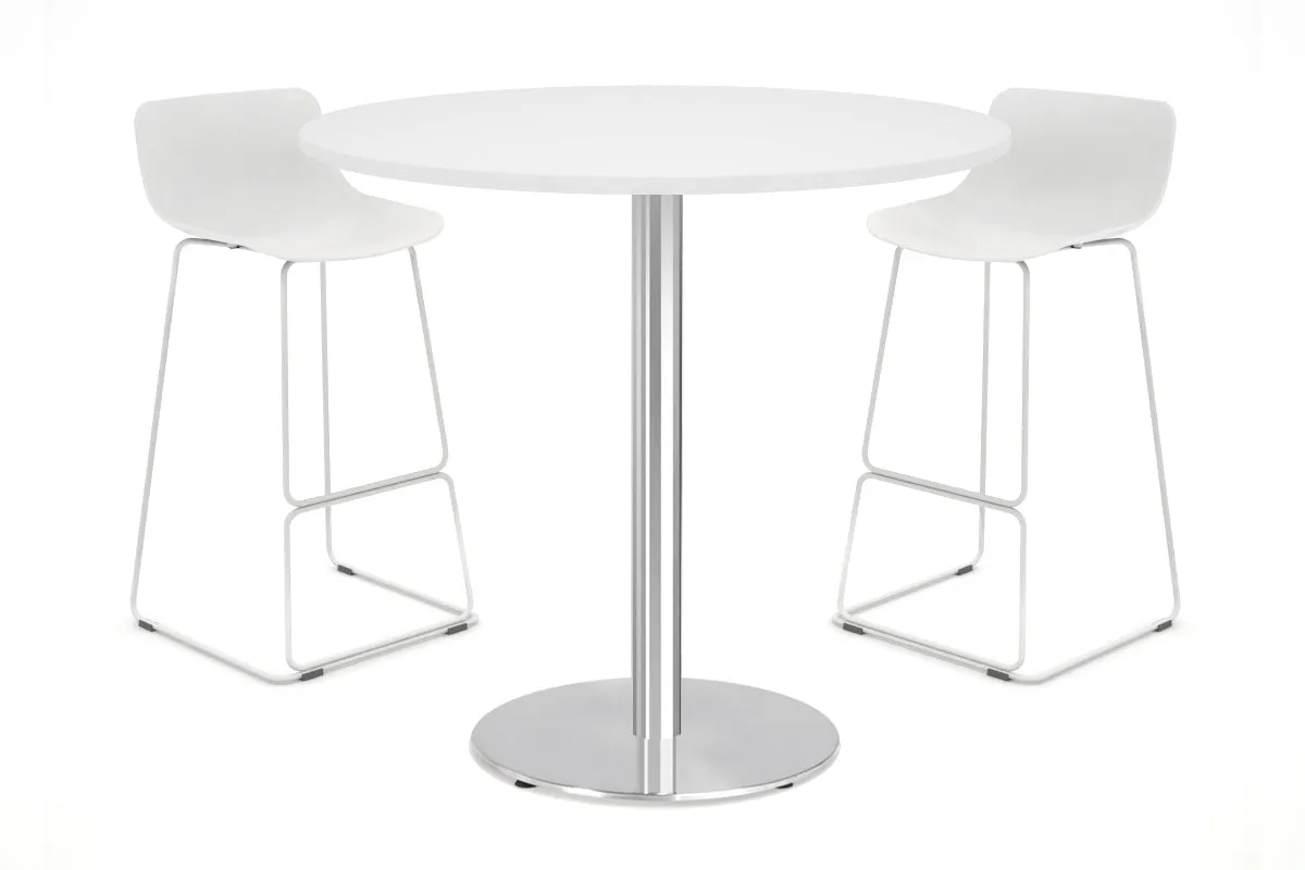 Sapphire Disc Base Tall Round Bar Counter Table [800 mm]