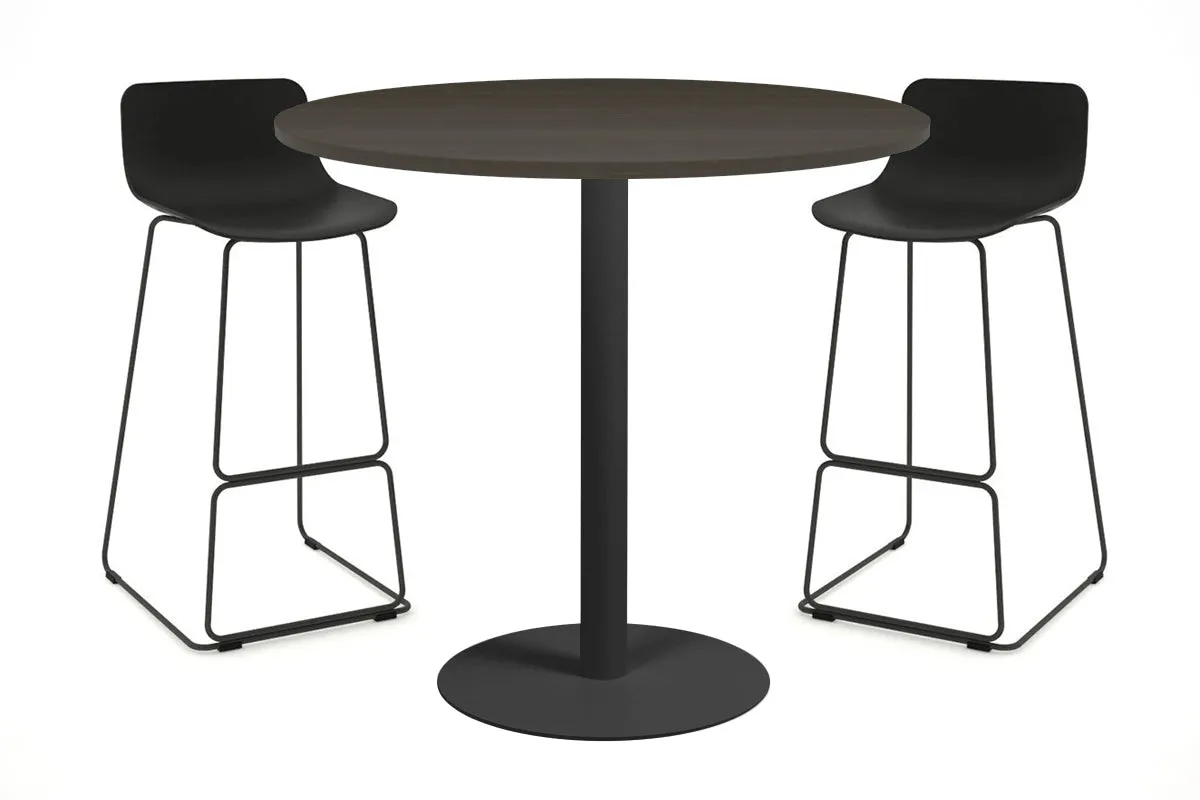 Sapphire Disc Base Tall Round Bar Counter Table [800 mm]