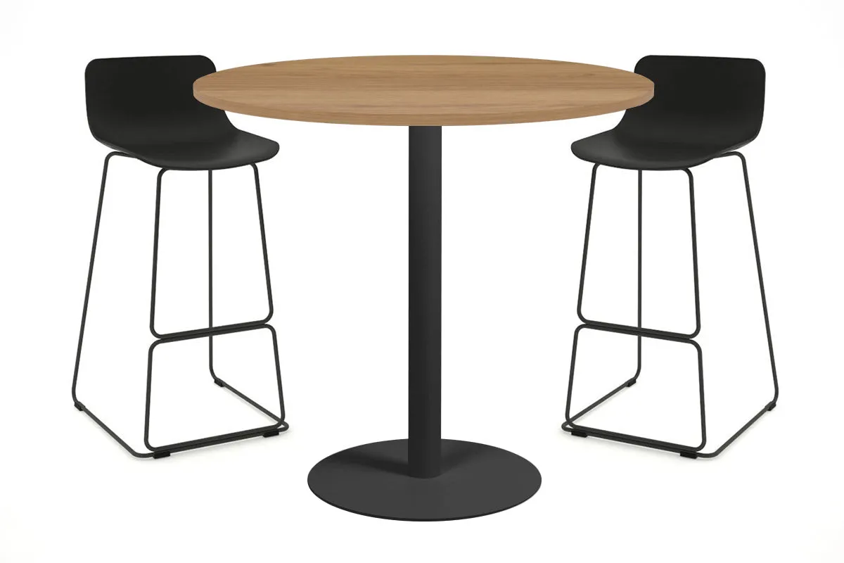 Sapphire Disc Base Tall Round Bar Counter Table [800 mm]