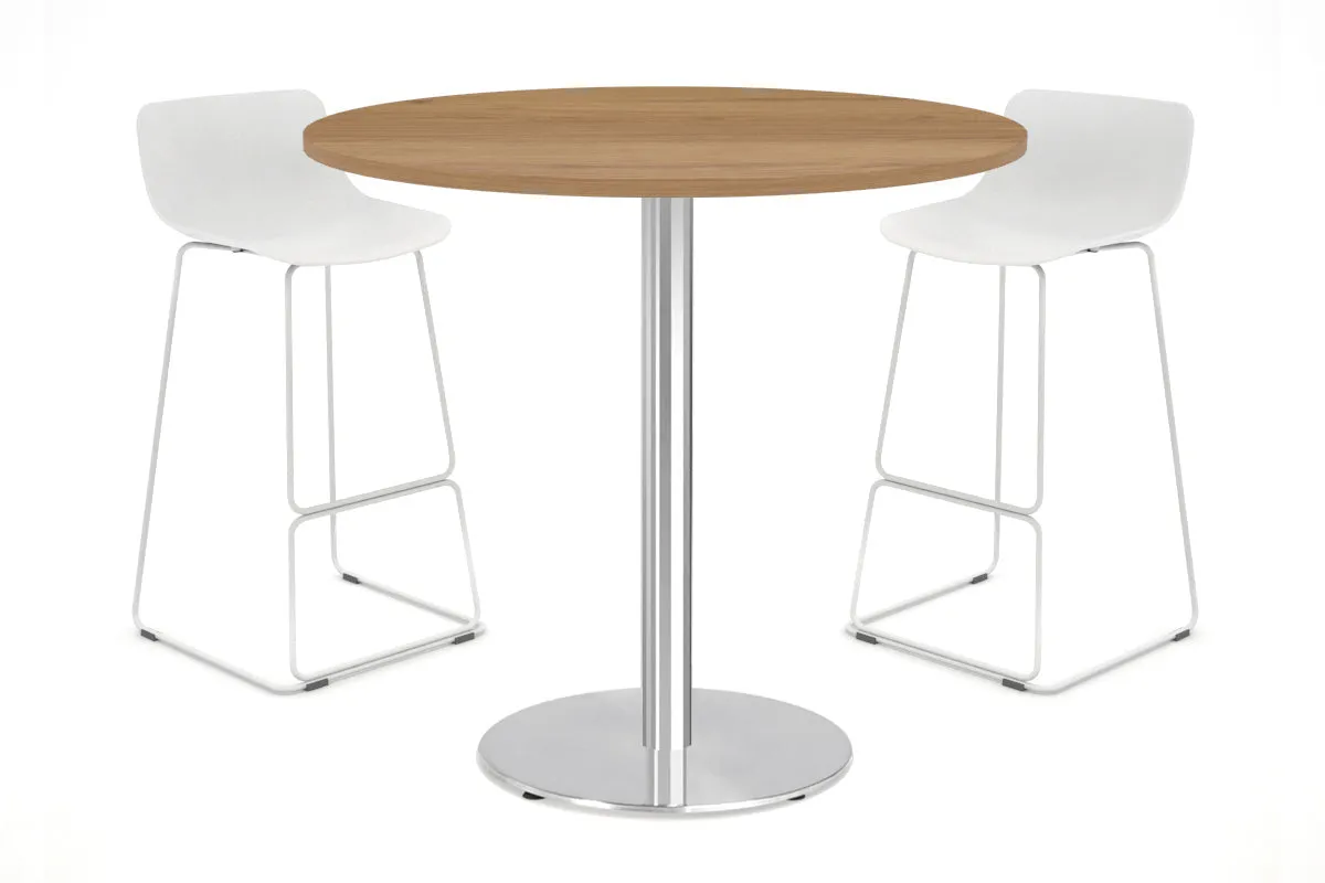 Sapphire Disc Base Tall Round Bar Counter Table [800 mm]