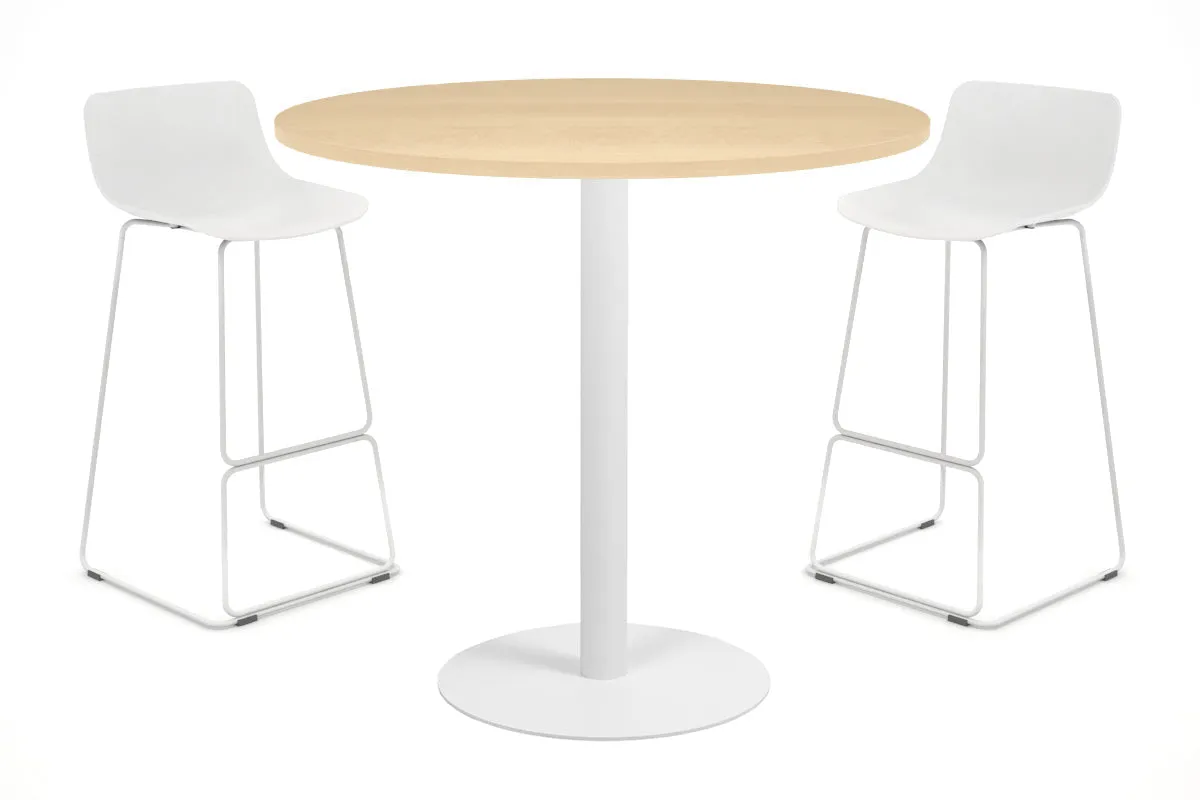 Sapphire Disc Base Tall Round Bar Counter Table [800 mm]