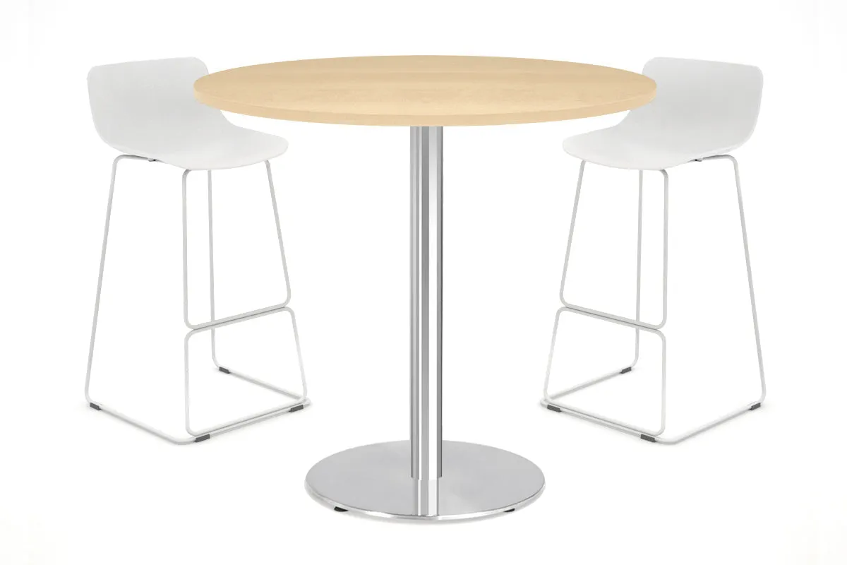 Sapphire Disc Base Tall Round Bar Counter Table [800 mm]