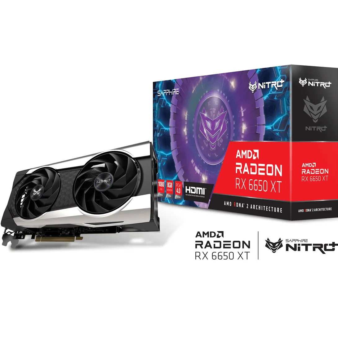 SAPPHIRE NITRO  AMD RADEON™ RX 6650 XT Gaming Graphics Card 8GB GDDR6 RDNA™ 2, HDMI/TRIPLE DP (11319-01-20G)