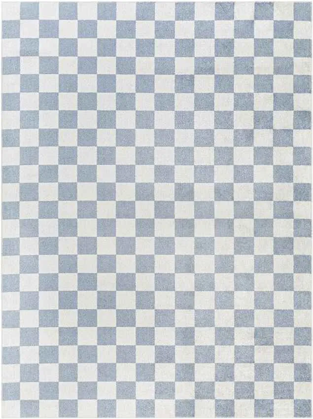 Shaquina Modern Pale Blue Washable Area Rug