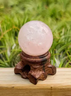Small Wooden Crystal Stand