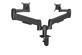 SpaceArm SA02QC-CL-BLK Dual Monitor Arm with Clamp Mount