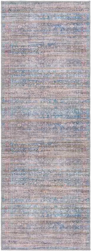 St Joe Traditional Dark Brown Washable Area Rug