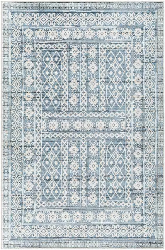 St Leon Global Sky Blue Washable Area Rug
