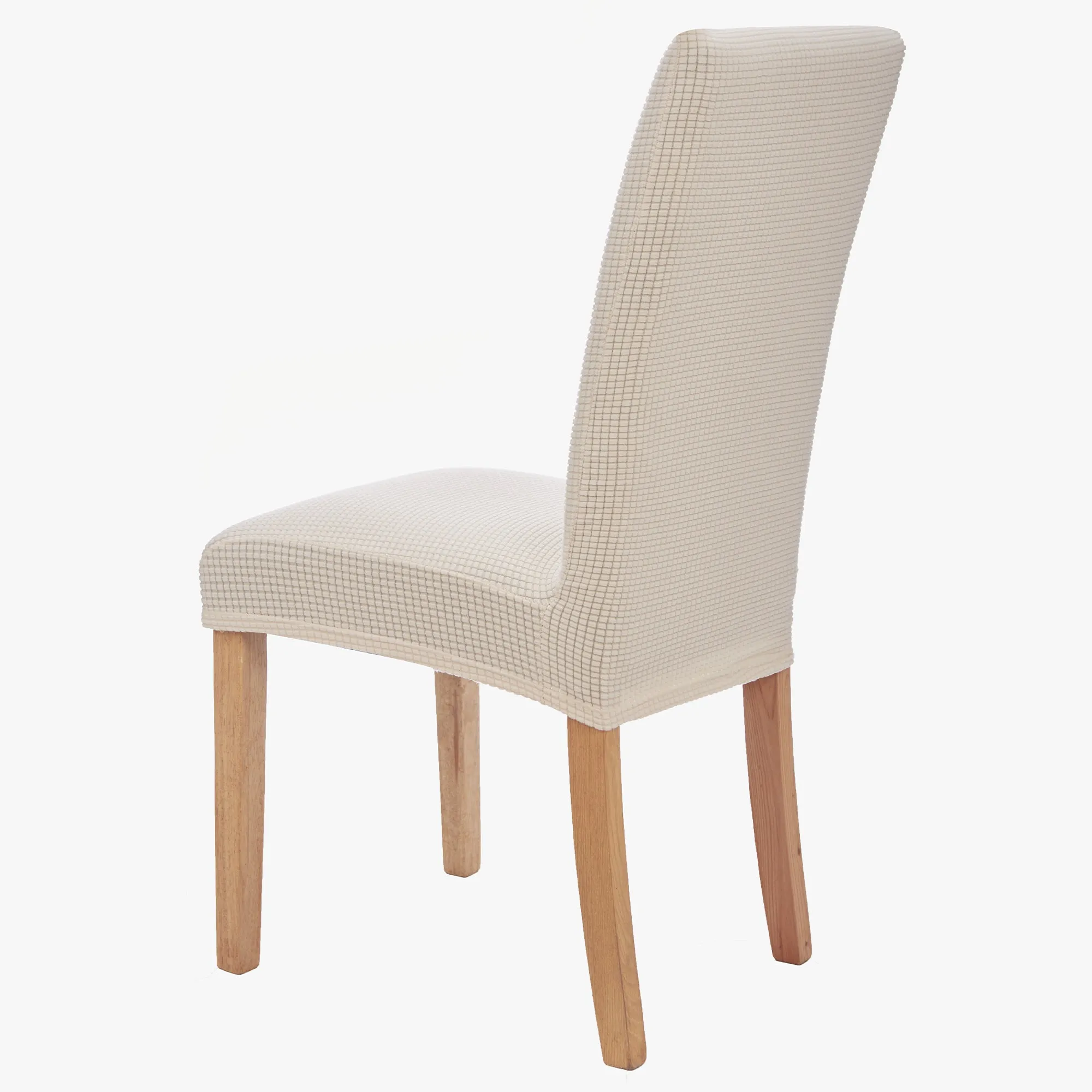 Stretch Chair Covers Slipcovers (Pack of 4, Cream White)