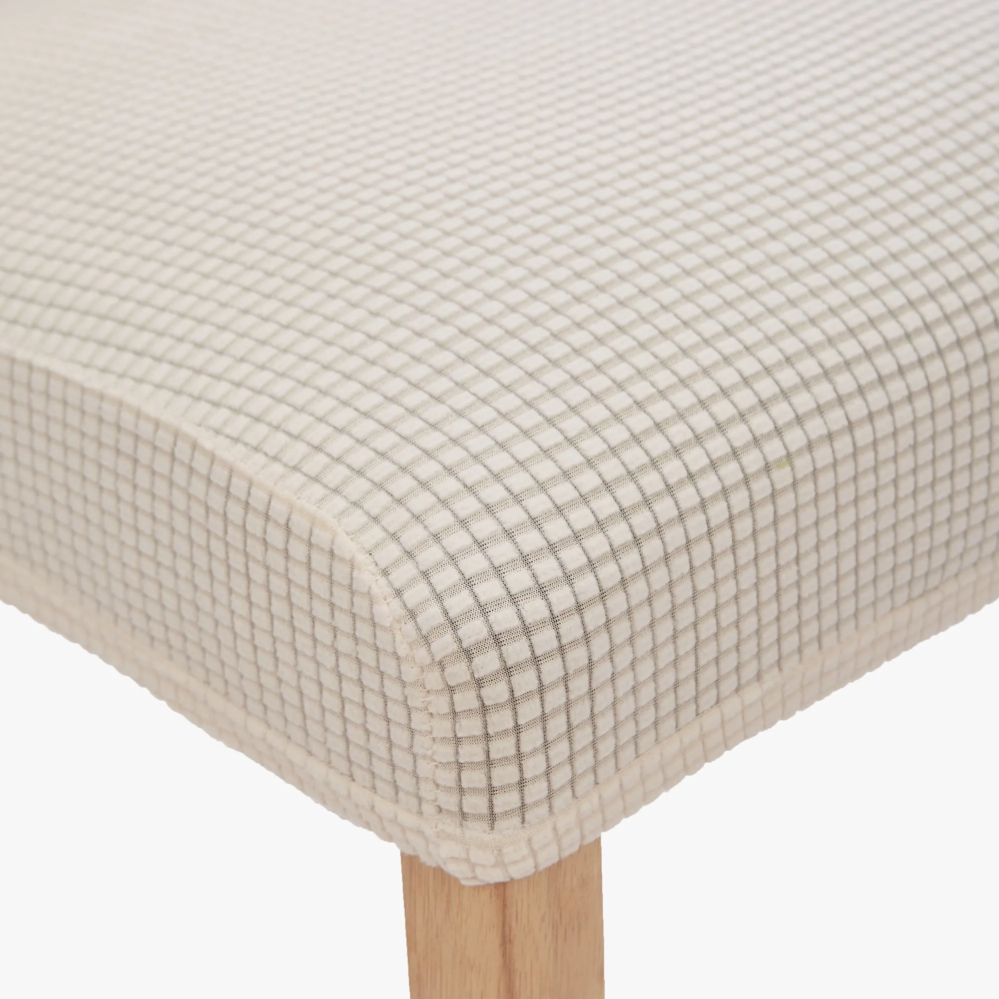 Stretch Chair Covers Slipcovers (Pack of 4, Cream White)