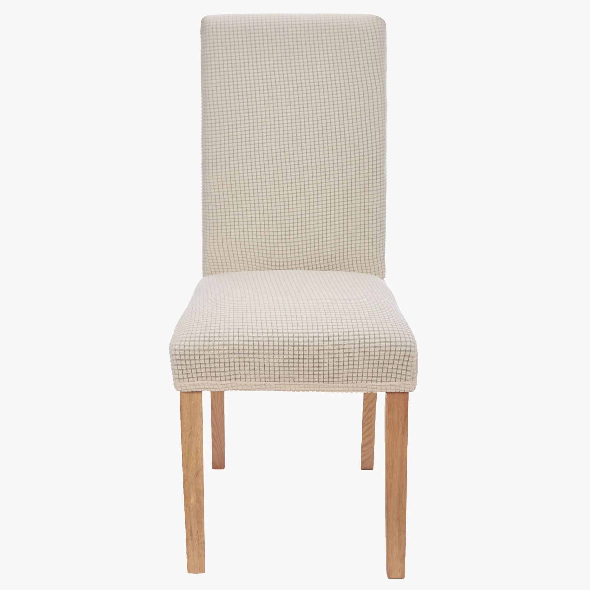Stretch Chair Covers Slipcovers (Pack of 4, Cream White)