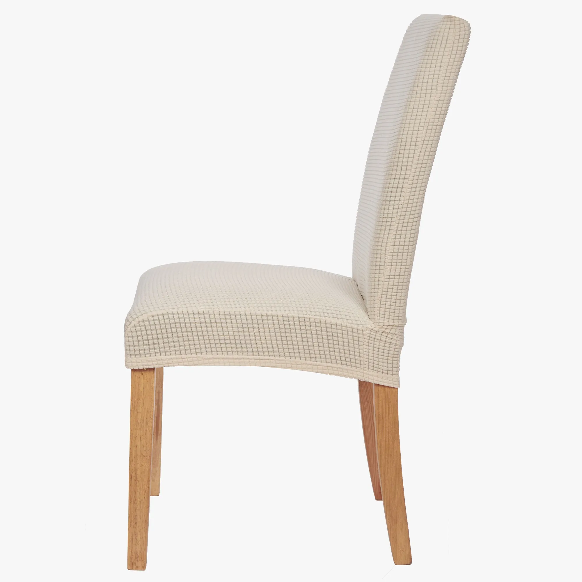 Stretch Chair Covers Slipcovers (Pack of 4, Cream White)