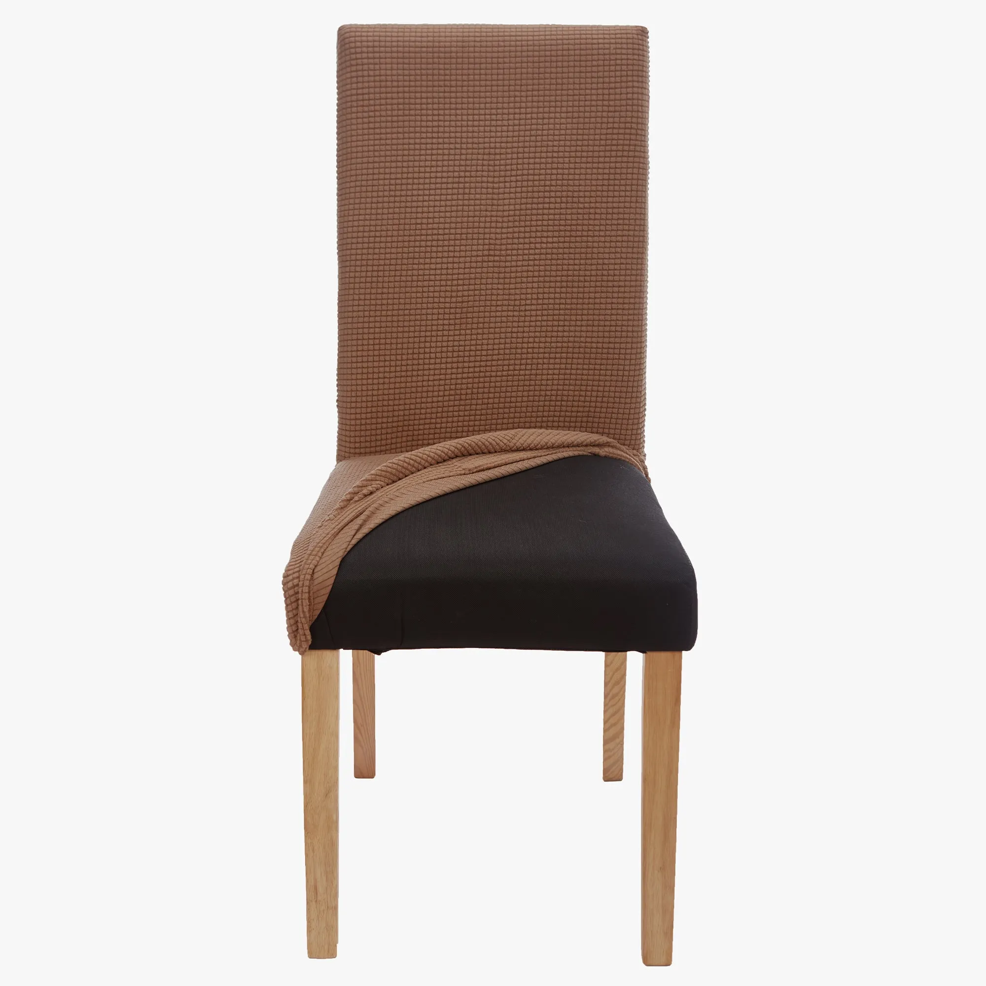 Stretch Chair Covers Slipcovers (Pack of 4, Khaki)