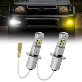 SUPAREE  H3 LED Fog Light Bulbs Dual Color Switch For 1999-2002 Toyota 4Runner