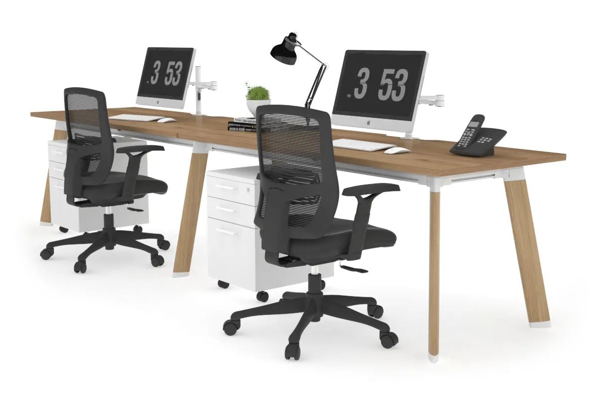 Switch - 2 Person Office Workstation Run [1200L x 800W with Cable Scallop]