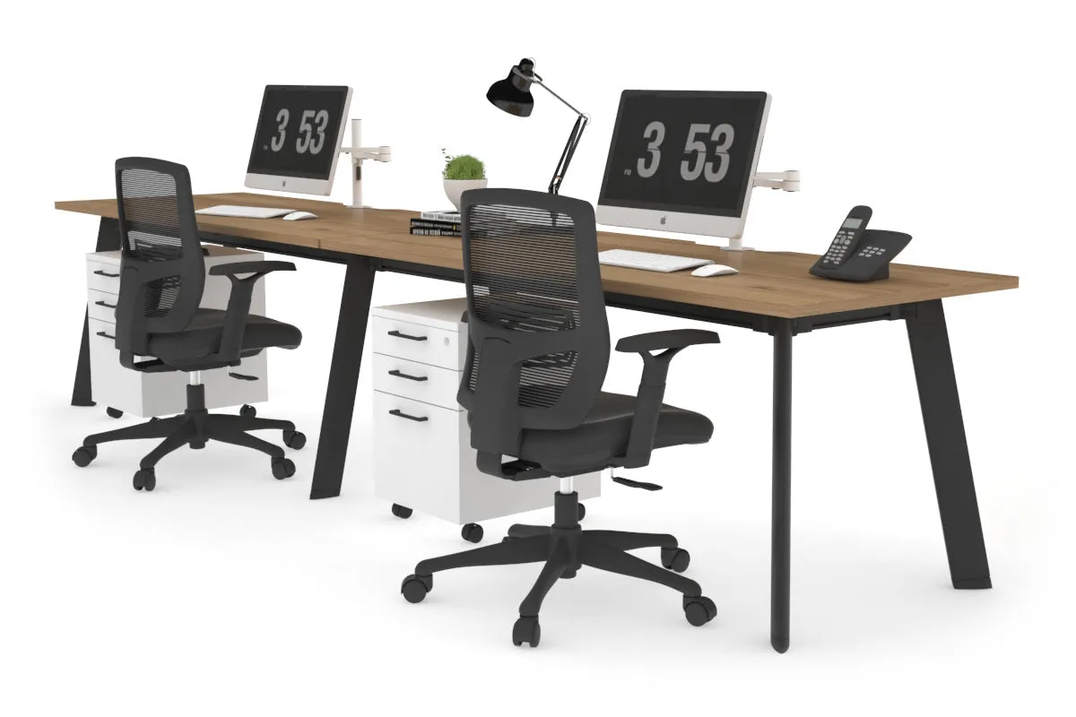 Switch - 2 Person Office Workstation Run [1200L x 800W with Cable Scallop]