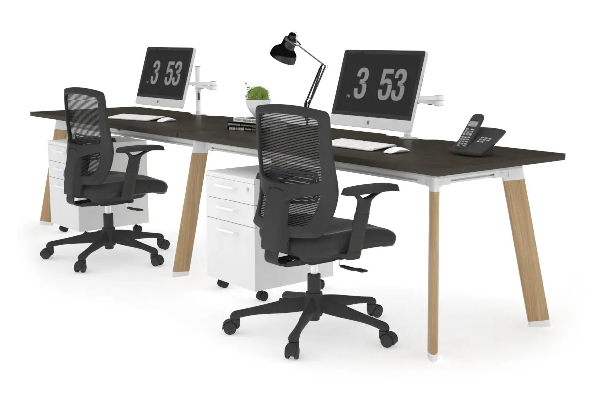 Switch - 2 Person Office Workstation Run [1200L x 800W with Cable Scallop]