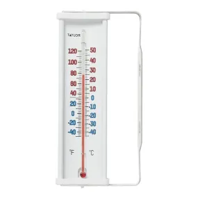 Taylor 5316N 8" Aluminum Window Thermometer, -60 to 120 F
