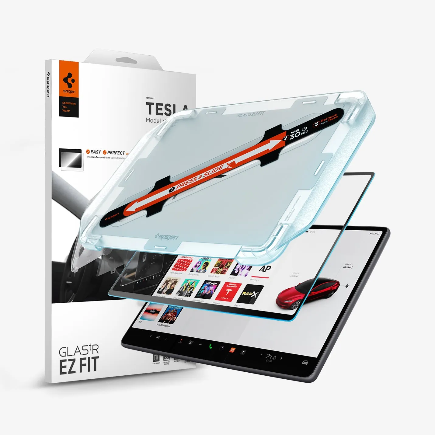Tesla Models - Screen Protector GLAS.tR EZ Fit