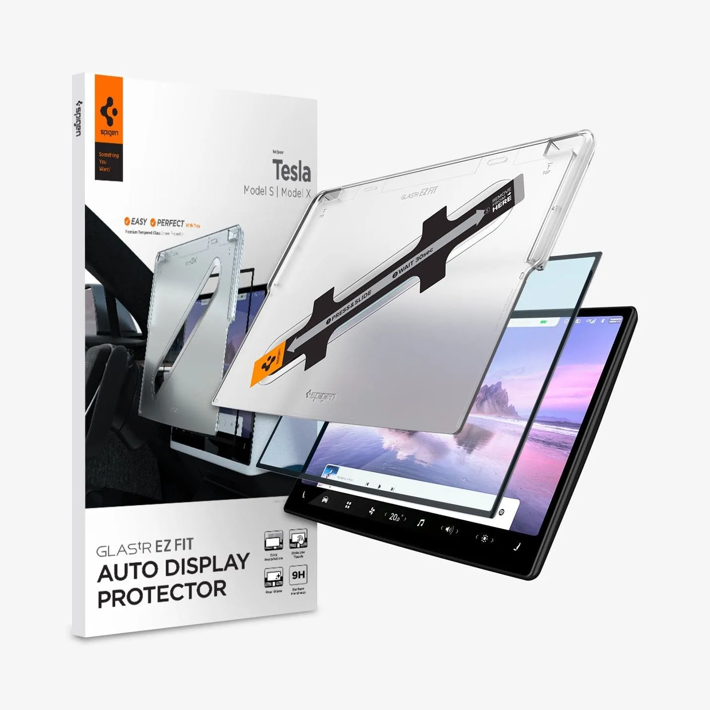 Tesla Models - Screen Protector GLAS.tR EZ Fit